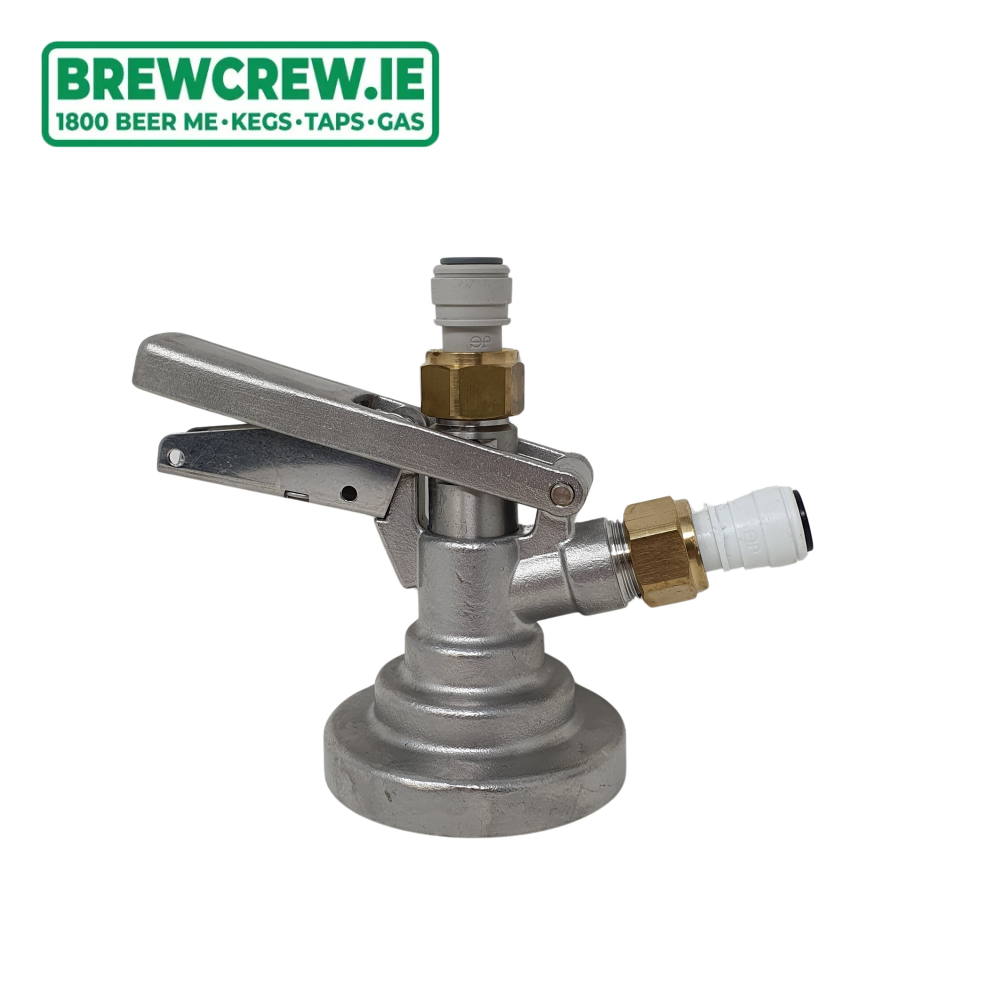 TRADE STOCK DSI G Type Keg Coupler (Includes Brass Fittings) Brew