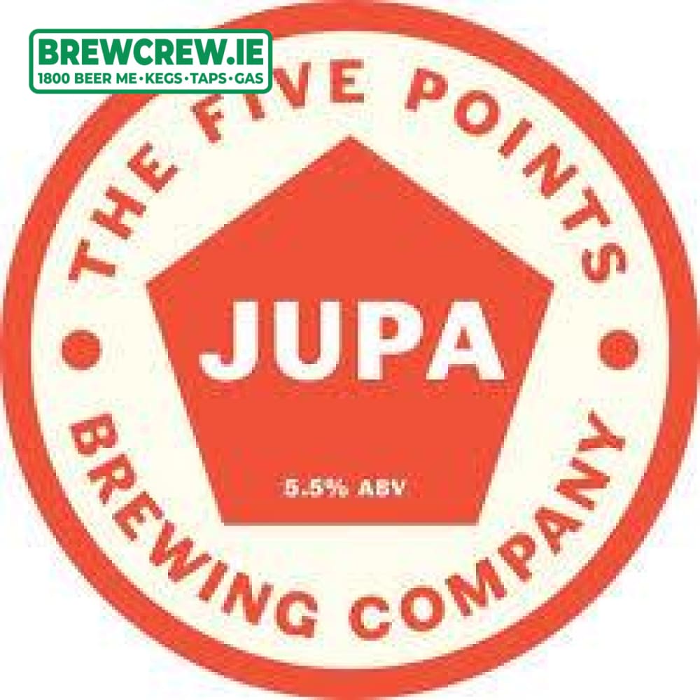 Five Points JUPA Juicy Pale Ale 5.5 ABV, 30l Keg (53 Pints