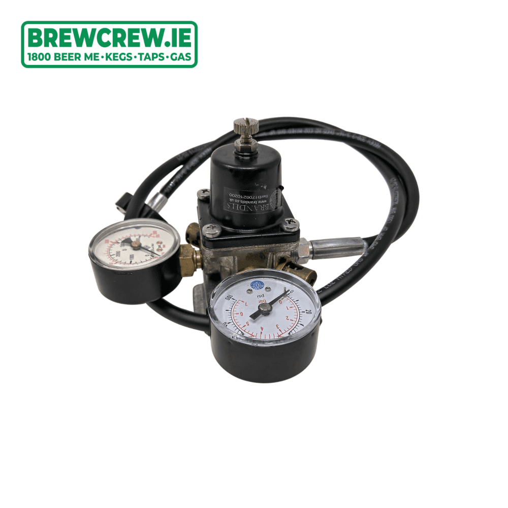 Mixed Gas Primary Regulator Wall Mounted Dual Gauge ODL ReMan