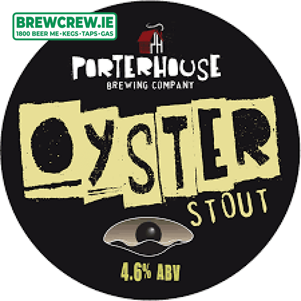 Porterhouse Oyster Stout 4.6 ABV, 30l Keg (53 Pints) Brew Crew Kegs