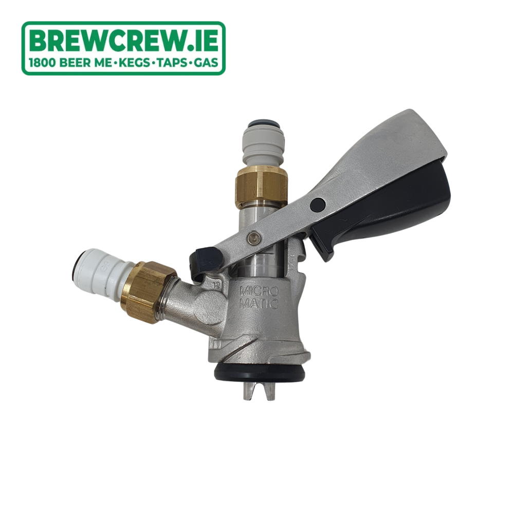 TRADE STOCK - Micromatic - S Type Keg Coupler (Includes Brass Fittings ...