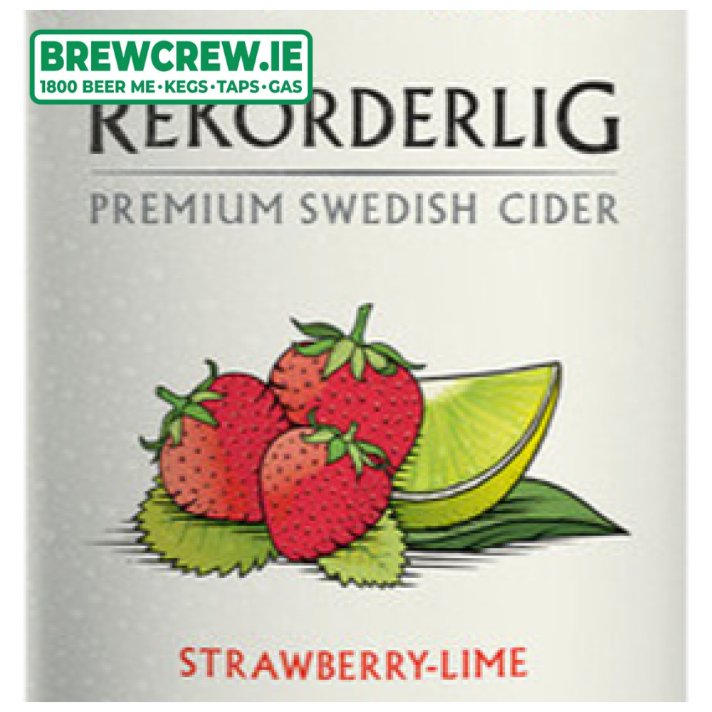 Rekorderlig - Strawberry & Lime - Cider - 4.0% ABV, 30l Keg (53 Pints ...