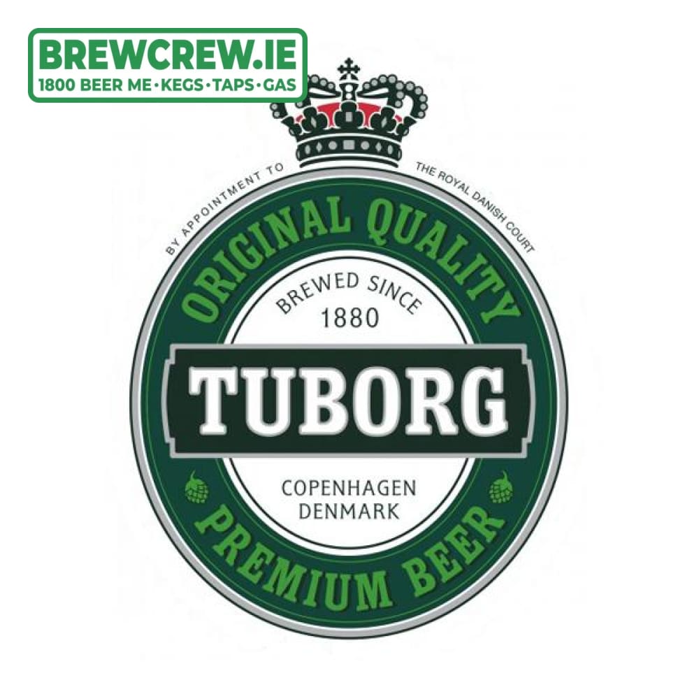 Tuborg - Lager - 4.0% ABV, 50l Keg (88 Pints) – Brew Crew Kegs